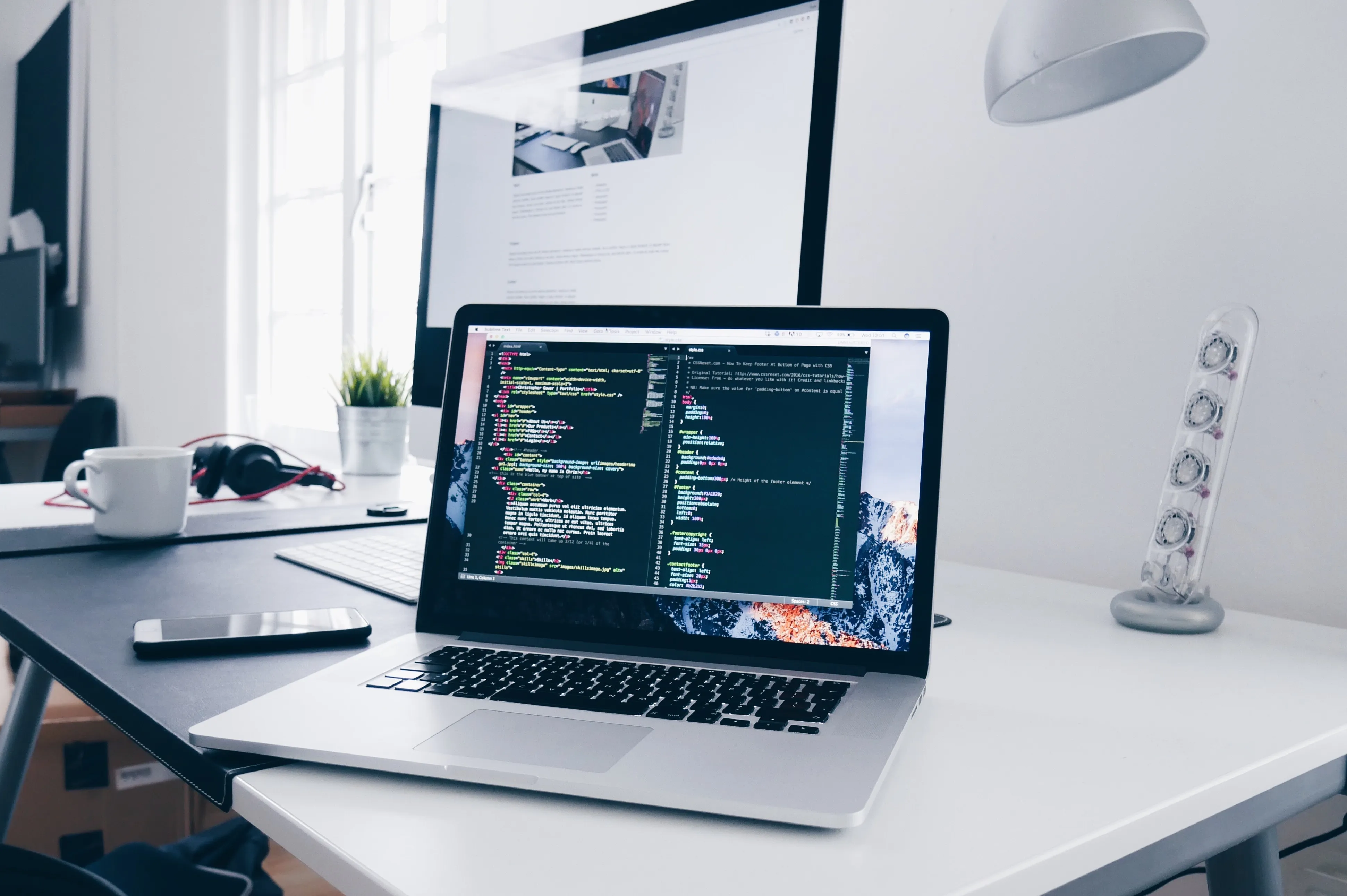 Coding-on-laptop
