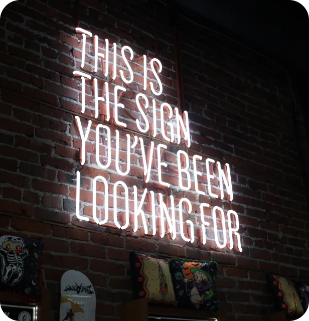 "This is the sign you've been looking for"